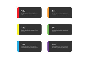 colorful textbox set design