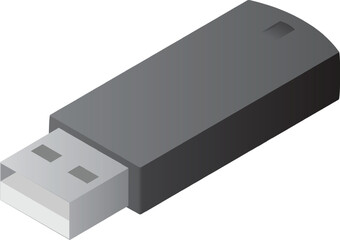 flash drive design in isometric