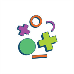 Obraz premium Retro Geometric Memphis