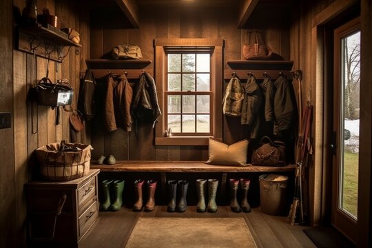 Cozy rustic cabin. Generate Ai