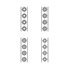 Core islamic frame set. Vector design illustration.