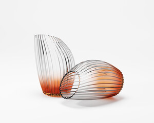 Vase 3D Illustration, Realistic vase