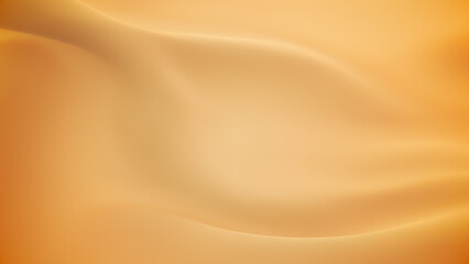Beige satin texture background. Smooth elegant gold silk or satin texture can use as background. The luxury of sepia color fabric texture background. Closeup of rippled beige silk fabric. 3d render