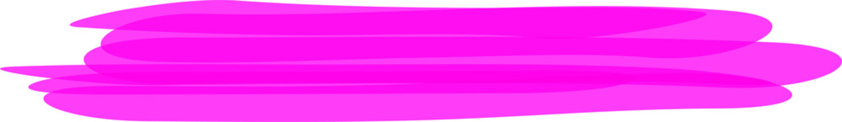 Hand drawn purple highlight marker stripes on transparent background. PNG