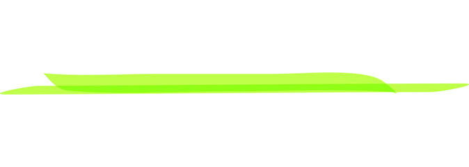 Hand drawn green highlight marker stripes on transparent background. PNG.