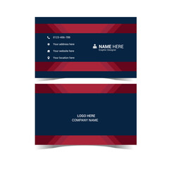 Creative business card template design for corporate business