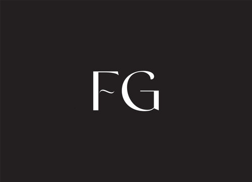 Creative Letter FG Logo Design Vector Template