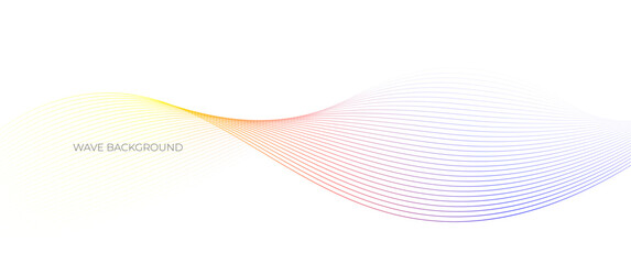 Smooth Abstract Wavy Gradient Background with Copy Space