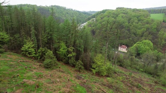  Rahmede Talbr&uuml;cke nach der Sprengung / A 45 Sauerlandlinie / L&uuml;denscheid, Sauerland, NRW