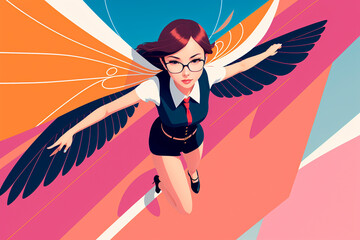 portrait of professional woman. Generative ai