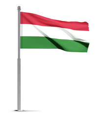 Hungary flag isolated on white background. EPS10 vector