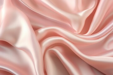 Fototapeta premium Pink satin color. Generate Ai