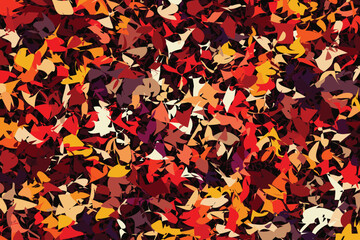 autumn abstract messy shape pattern background vector.