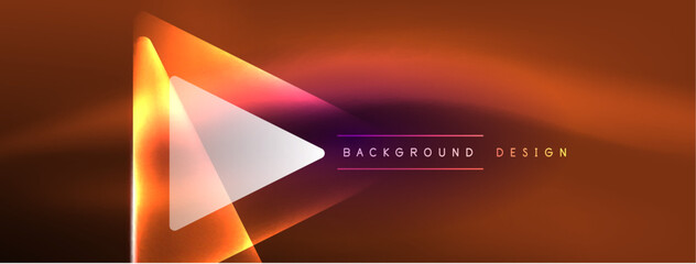 Vibrant Geometric Neon Shiny Line Background. A Bold and Stunning Display of Shapes, Lines, Colors, and Glow, Perfect for Futuristic Modern Designs, Hi-tech Presentations, Technology Web Pages