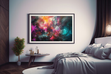 interior picture painting mockup