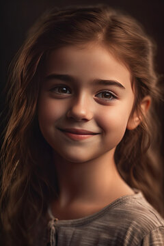 girl smiling and happy portrait model