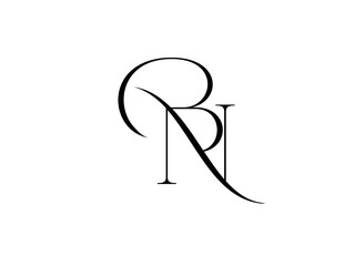 Creative NB letter vector logo design. NB logo. NB letter. Lettering design. Premium vector