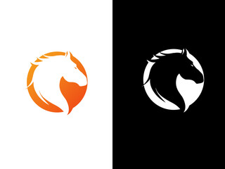 Horsehead logo design. Horse logo. premium. Animale. horse vector. Horse vector art