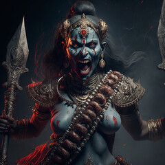 Goddess Kali | Maha Kali  - obrazy, fototapety, plakaty