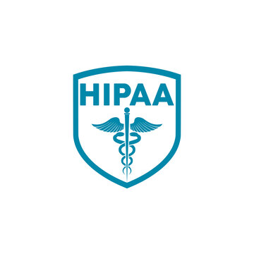HIPAA shield isolated on transparent background