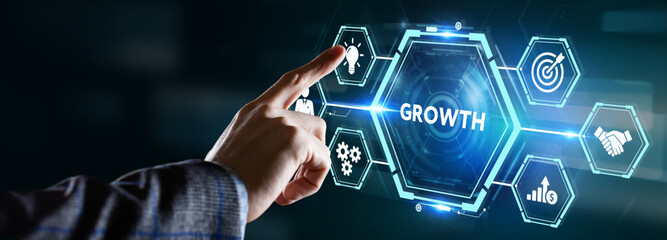 Business Growth Concept. Development to success and motivation.