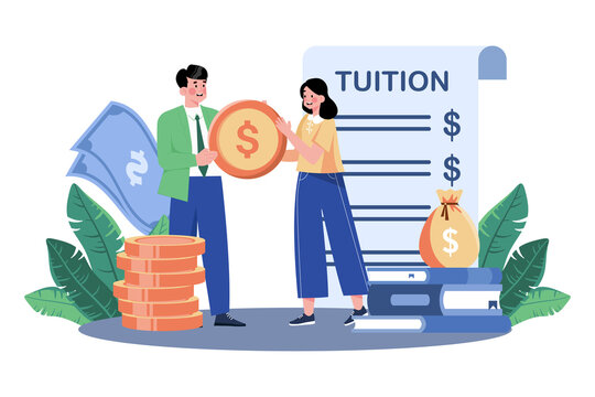 A college student applies for scholarships to help pay for tuition.