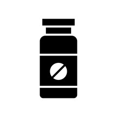 Pill Bottle icon vector design templates