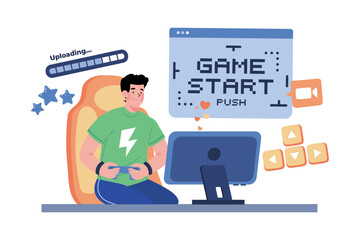 A video game streamer plays video games live for their followers.