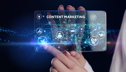 Business, Technology, Internet and network concept. Digital Marketing content planning advertising strategy concept. 3d illustration