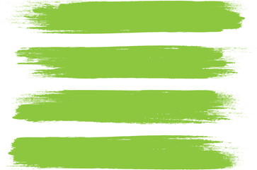 Fototapeta premium Green brush stroke isolated on background. Paint brush stroke vector for ink paint, grunge design element, dirt banner, watercolor design, dirty texture. Trendy brush stroke, vector illustration
