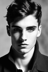 Obraz premium Teenager handsome guy, generative ai