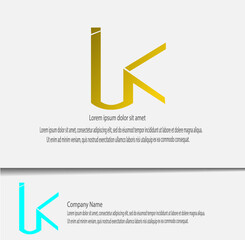 a simple logo with a combined letter model is perfect for your company branding