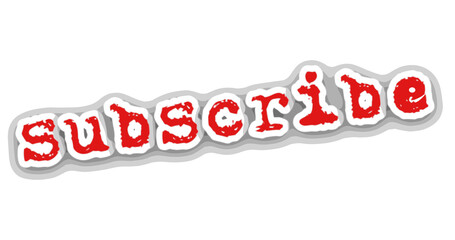 subscribe text stamp for content