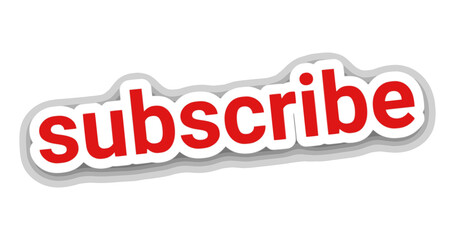 subscribe text stickers for content