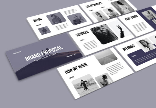 Brand Proposal Clean Simple Presentation Design Layout