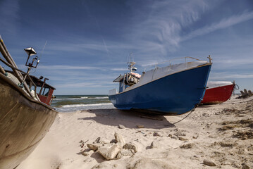 FISHING BOATS - Small ships on the sea shore