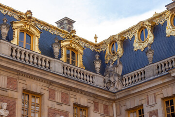 the facade of the palace