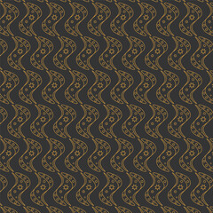 Seamless pattern abstract star  background with elegant golden vector lines