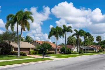 Fototapeta premium roofs of houses, ai generative
