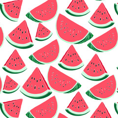  pattern with painted watermelon