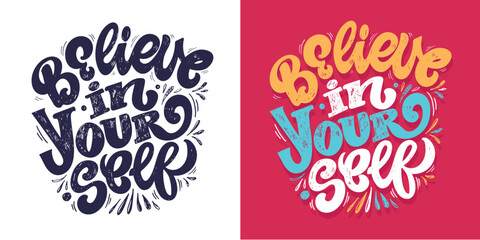 Funny hand drawn doodle lettering postcard, t-shirt design, tee design, mug print.