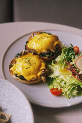 Onsen Egg Black Truffle Mushroom Salad