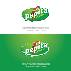 Modern simple Juice brand logo design for drink and food industry.