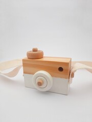 Camera toy made of wood