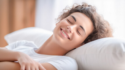 Fototapeta premium Gesunder Schlaf Power Napping Erholung Tagschlaf Entspannung Illustration Generative AI Digital Art Background Hintergrund Cover Magazin