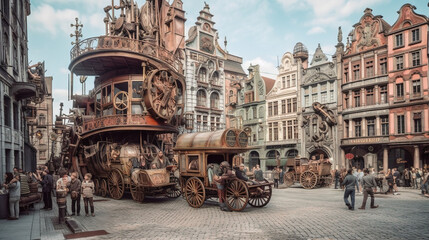 Fototapeta premium Wonderful Fantasy Motive Wallpaper - Realm of colors