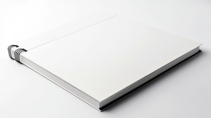 Notebook isolated on white background. Generative AI