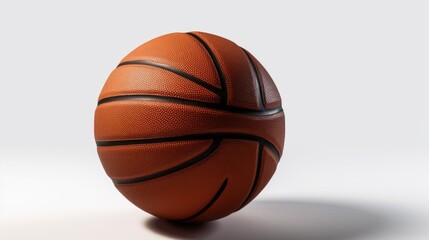 Obraz premium Basketball isolated on white background. Generative AI