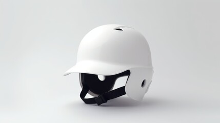 Baseball helmet isolated on white background. Generative AI