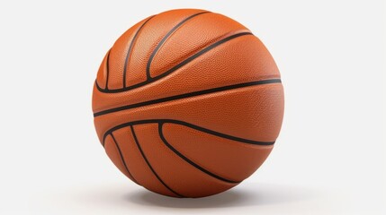Fototapeta premium Basketball isolated on white background. Generative AI